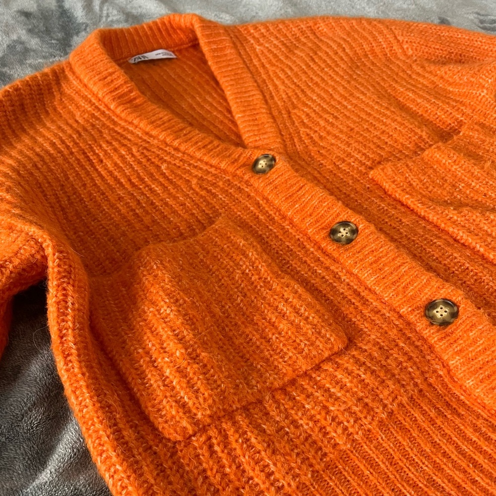 Oversized Orange Zara Sweater